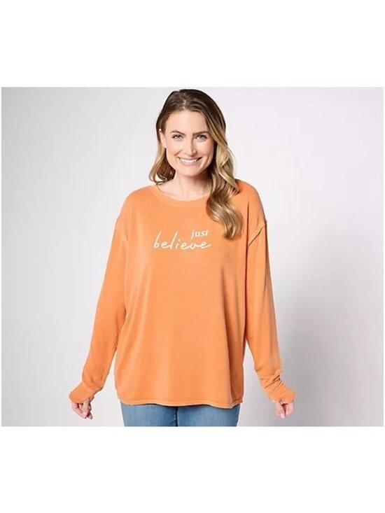 Studio Park Tops - Studio Park x Kerstin Lindquist Affirmations Knit Top Size Medium Pullover NEW